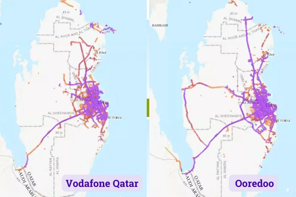 Qatar Mobile Internet Coverage